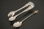 Sockertång & tesked i silver 34g. A122