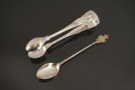Sockertång & tesked i silver 34g. A122