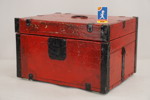 Liten Träkista, rödmålad. D24