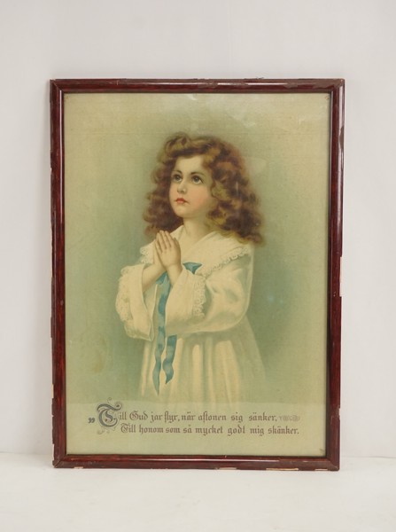 Tryck, Flicka som ber. M34