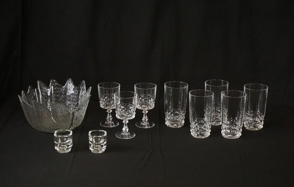 Orrefors Eden skål, drinkglas mm. G74