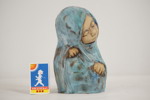 Tilgmans Keramik Figur Gumma, Barn, blå. G75