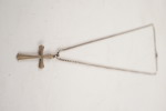 Halsband med korshänge i silver 835 - 6,5g. A41
