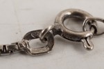Halsband med korshänge i silver 835 - 6,5g. A41