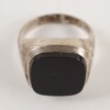 Silverring med onyx 835 - 3,8g. A48