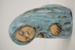 Tilgmans Keramik Figur Gumma, Barn, blå. G75/