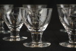 Spritsglas i kristall, handslipad. G13/