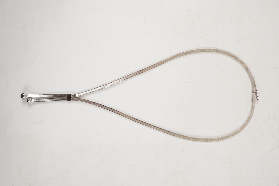 Silverhalsband 18,7g. A59