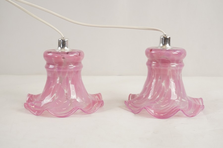 2st Fönsterlampor, rosa. G28