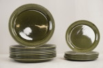 15st Stavangerflint Grönette, tallrikar. G35