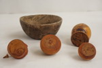 3st Hatthållare, antik skål mm. A71