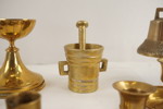 6st Ljusstakar i mässing mm. A77