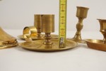 6st Ljusstakar i mässing mm. A77