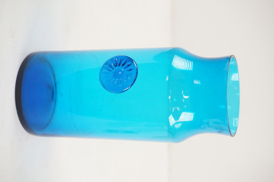 Nanny Still, Riihimäen Lasi, vas/flaska, blå. G42