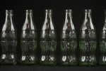 9st Vintage Coca Cola flaskor i glas. A78