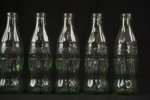 9st Vintage Coca Cola flaskor i glas. A78