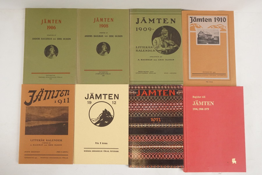 8st Jämten böcker. A79