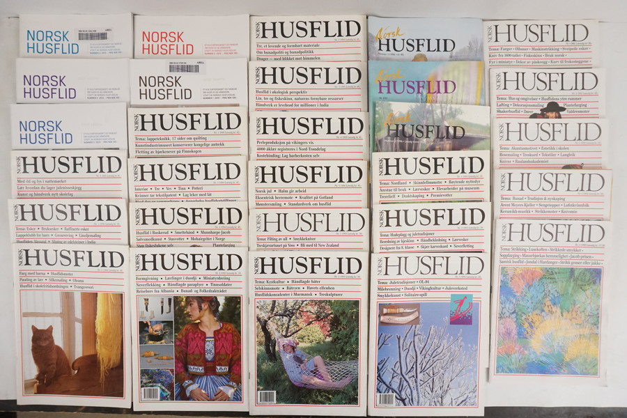 Norsk Husflid tidningar 90-tal. A89