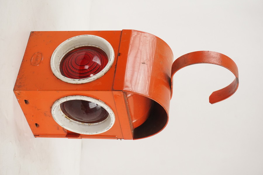 Vintage stinslykta, röd. C8