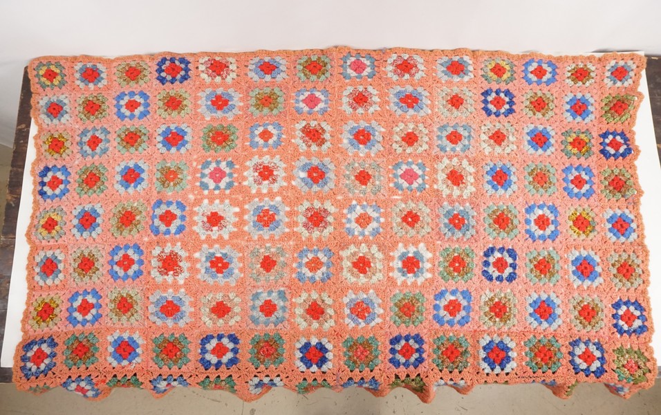 Virkad filt 80x130cm. A97