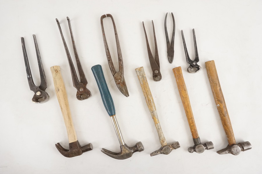 5st Hammare & plåtsaxar mm. D14 