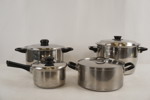 4st Kastruller med lock. BC51