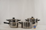 4st Kastruller med lock. BC51