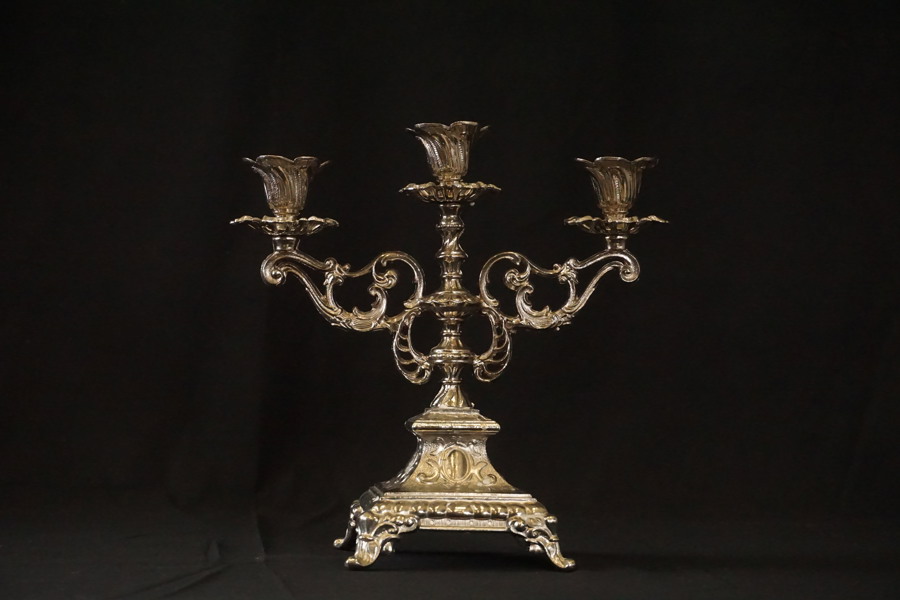  Trearmad kandelaber i stil Luigi XV. C12