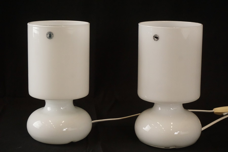 2st IKEA Lykta bordslampor vita. G59