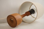 Bordslampa & väglampa i teak. A138