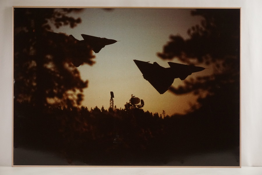 Bild flygplan Saab 35 Draken 100x70cm. M12