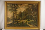 Edvard Bergh, Svenskt landskap, tryck 124x98cm. B74
