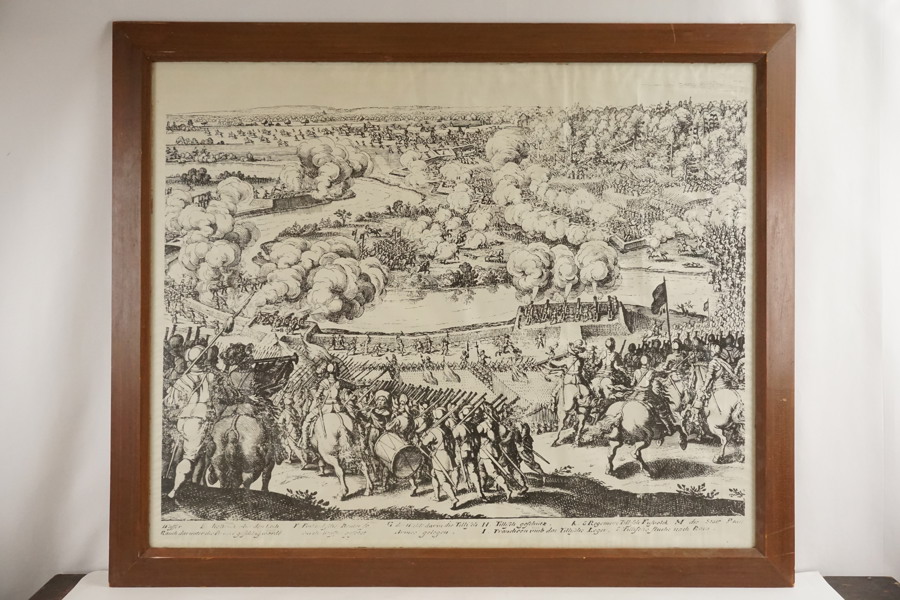 Slaget vid Rain am Lech, tryck 128x106 cm. B76