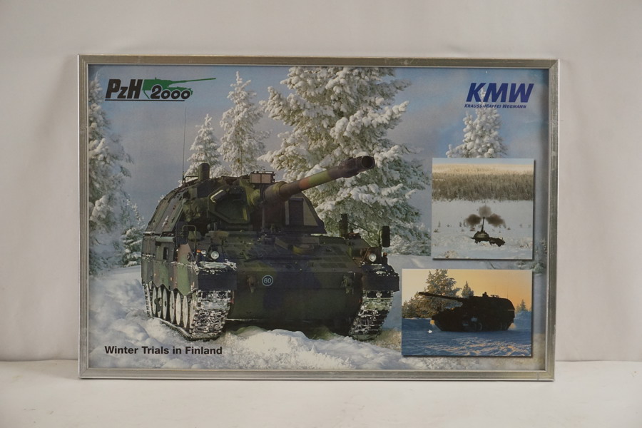 Affisch militär, PzH2000, 62x42cm. M24