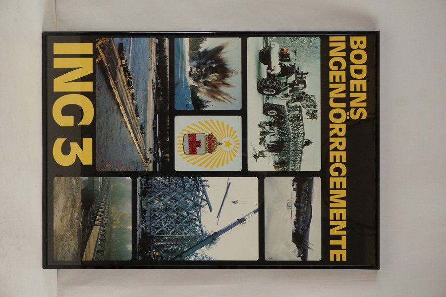 Affisch ING3, militär 42x60cm. M28