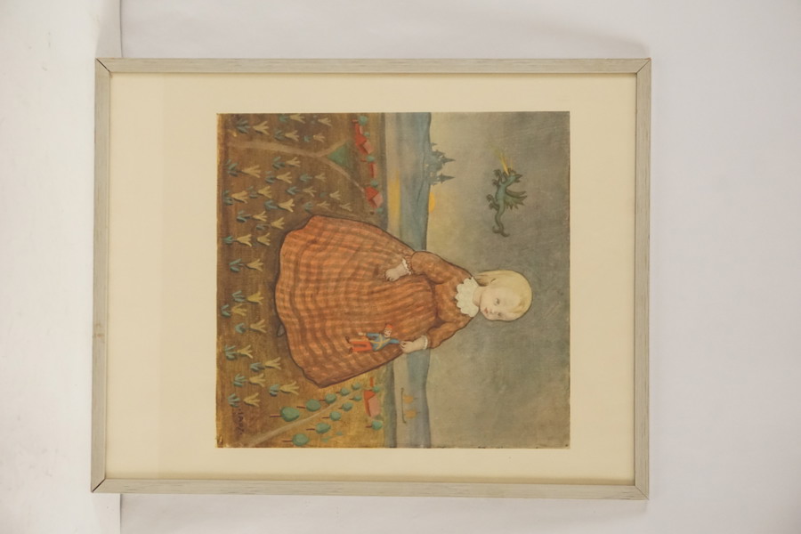 Ivar Arosenius, Flicka, tryck 44x56cm. M33