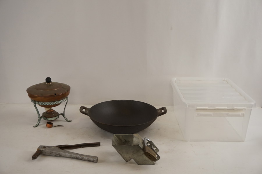 Wokpanna i gjutjärn mm. BC118