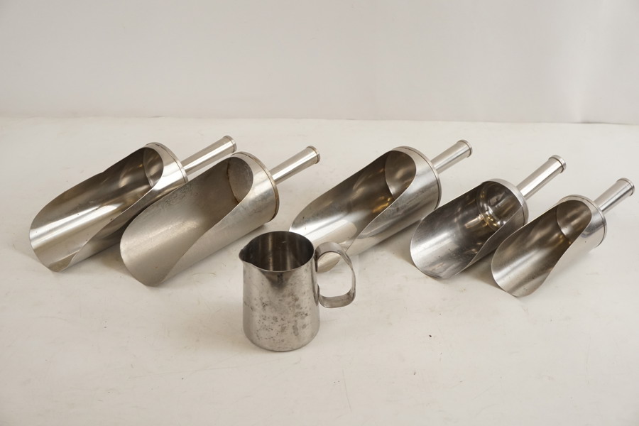 5st Foderskopor i rostfritt mm. D53