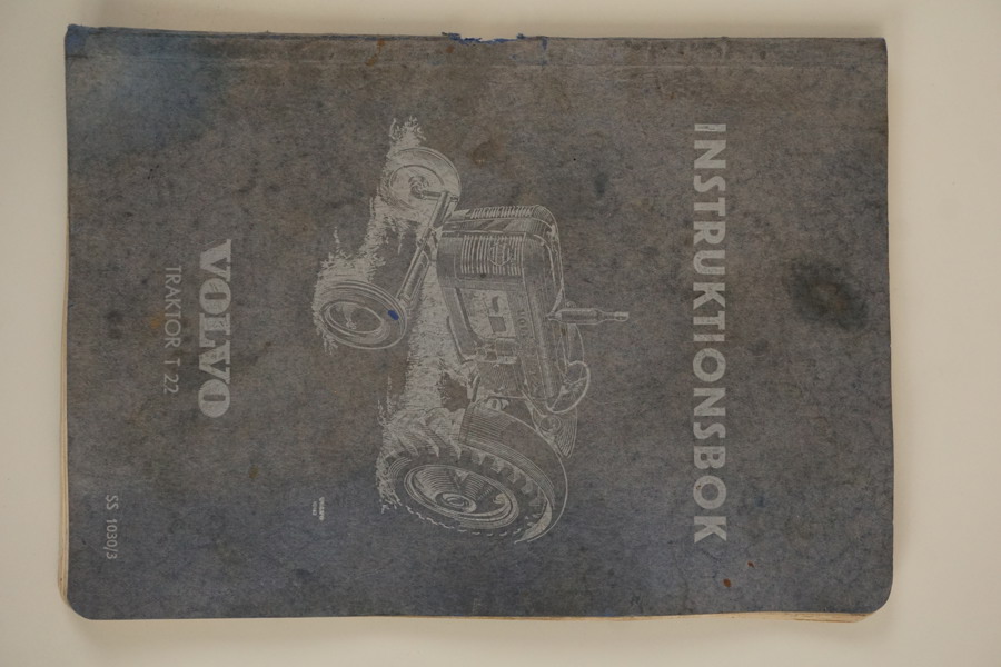 Volvo T22 traktor Instruktionsbok. A155