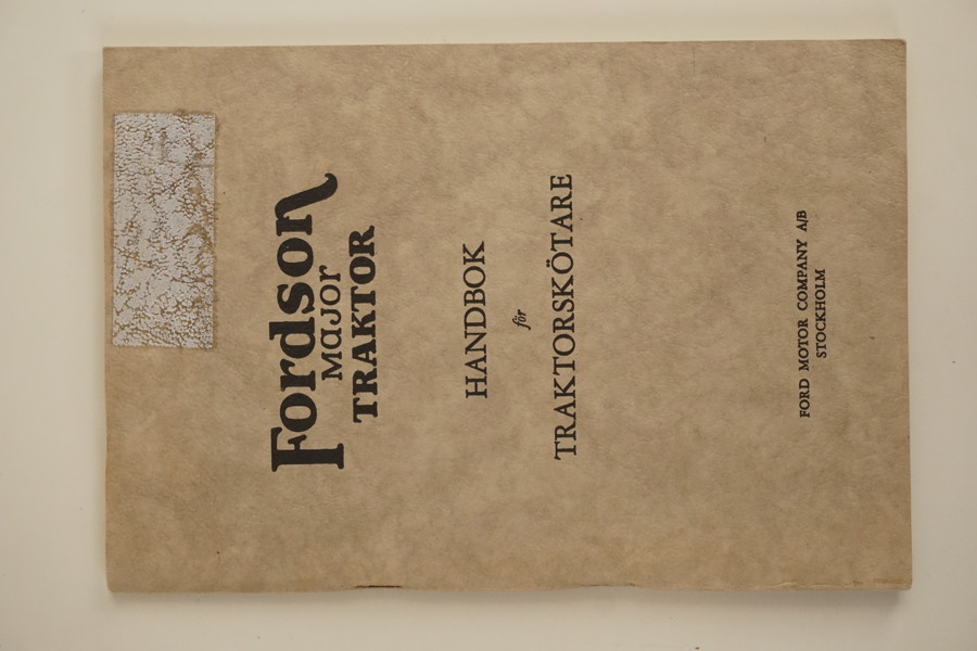 Fordson Major Traktor, handbok. A158
