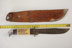 Jaktkniv med hornhandtag. C46