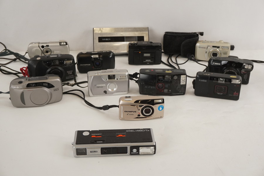 14st Vintage kameror, Minolta AF-C mm.  A201