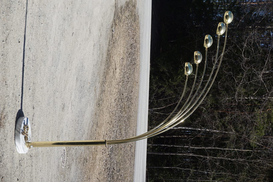 Cottex Sweden, golvlampa i mässing. B138