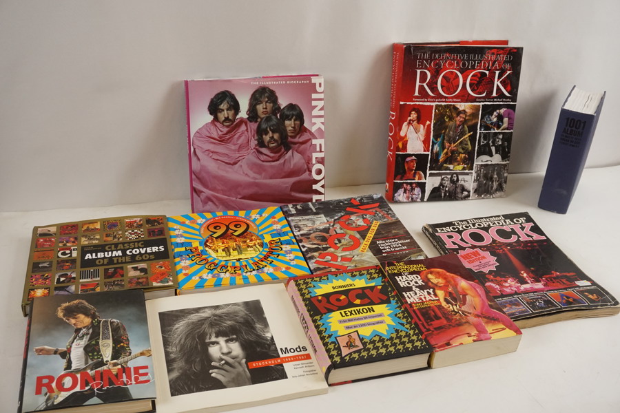 Musikböcker/böcker, 99 Proggplattor mm. BC166