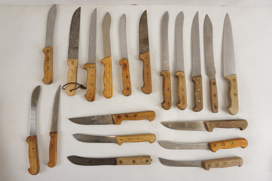 Slaktknivar, Eskilstuna, militär stämpel mm. D75