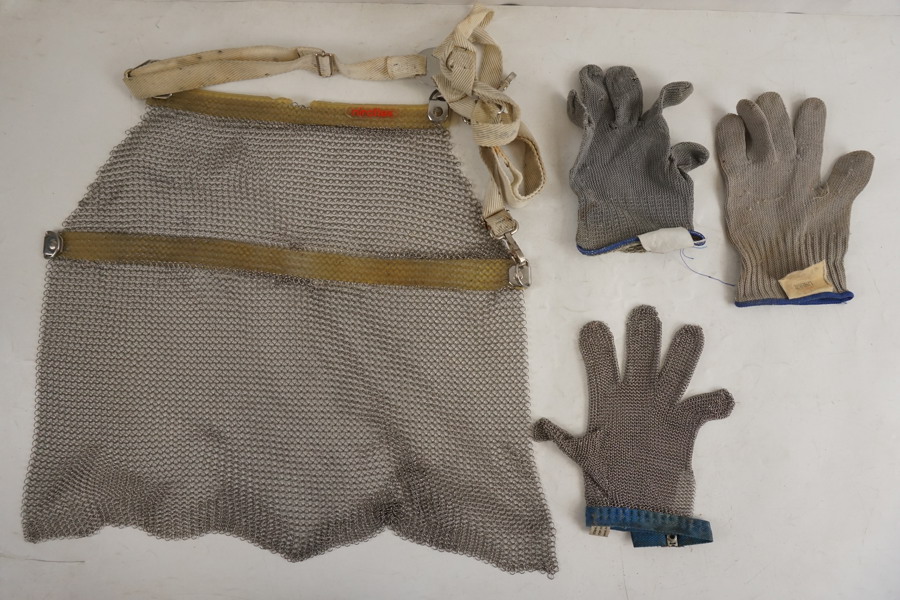 Niroflex Skyddsförkläde i metall & Skärskyddshandskar. A243