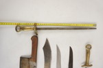 Vintage Köttknivar & köttyxa. D98