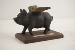 Skulptur gris i gjutjärn. A253 