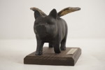 Skulptur gris i gjutjärn. A253 