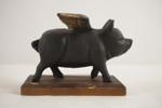 Skulptur gris i gjutjärn. A253 